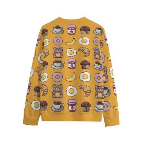 Kidcore Brunch Sweatshirt: Kawaii Pixel Art Breakfast Pullover — Ohime Mall