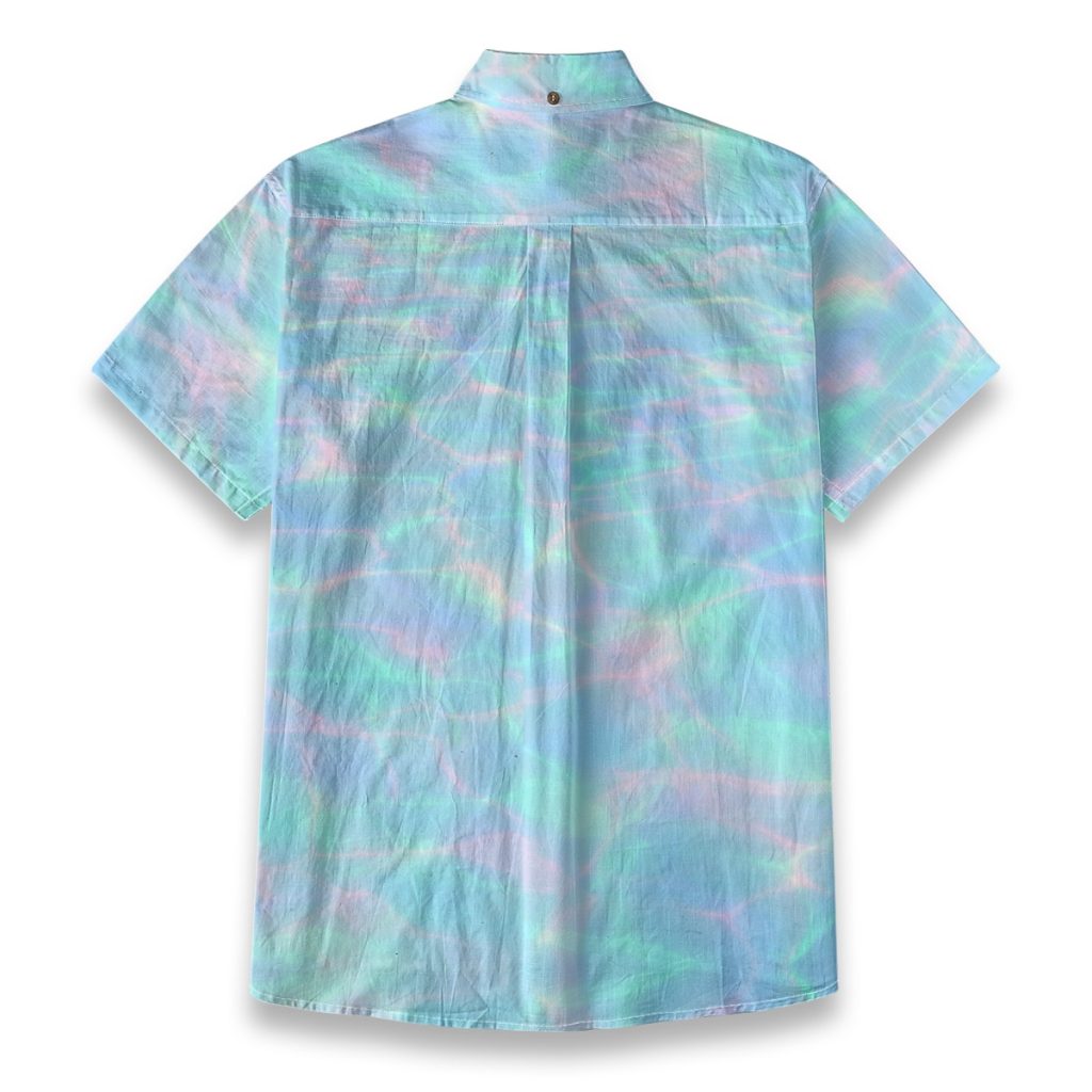 Frutiger Aero Water Ripple Button Up Shirt — Ohime Mall