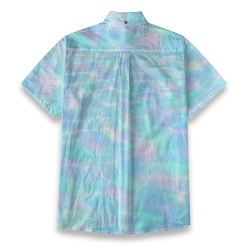 Frutiger Aero Water Ripple Button Up Shirt — Ohime Mall