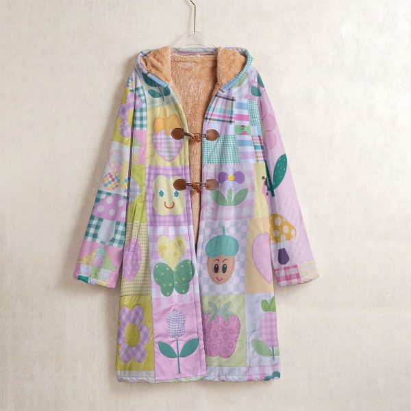 Cottage Core Jacket Mori Kei Coat Pastel Kidcore Parka