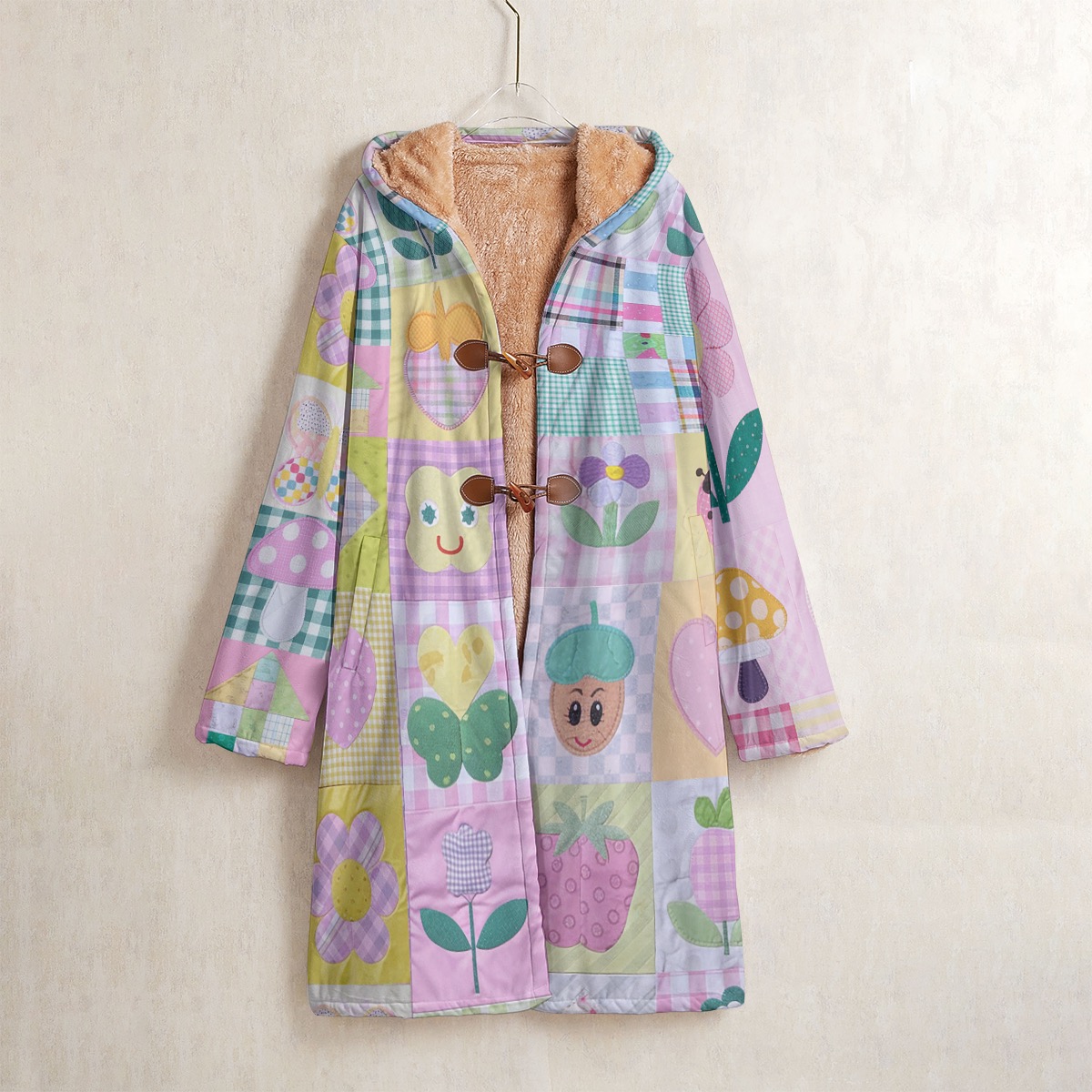 Cottage Core Jacket Mori Kei Coat Pastel Kidcore Parka - Image 3