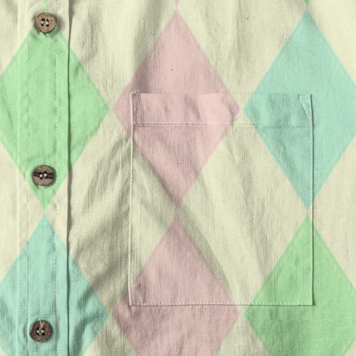 Clowncore Pastel Argyle Button Up Shirt — Ohime Mall