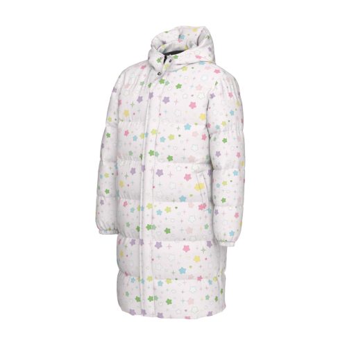 Pastel Star Puffy Coat: Yume Kawaii Winter Downjacket — Ohime Mall