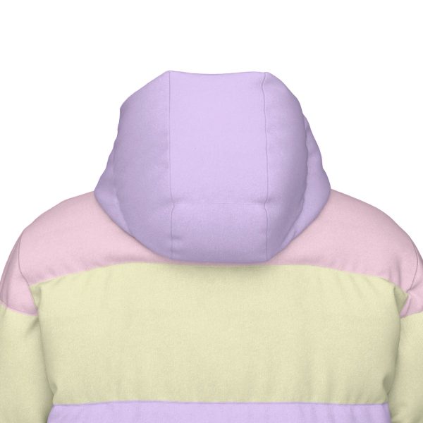 Pastel Rainbow Down Jacket, Kawaii Winter Coat — Ohime Mall