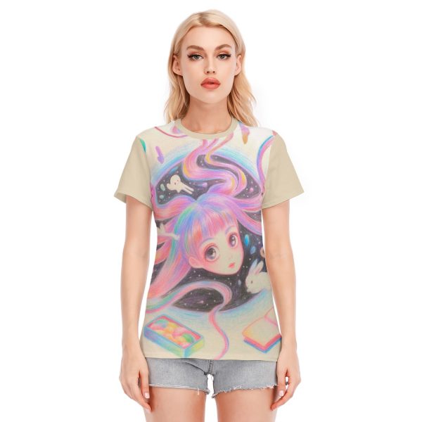 Surreal Crayon Art Drawing Shirt Y2K Aesthetic Tee