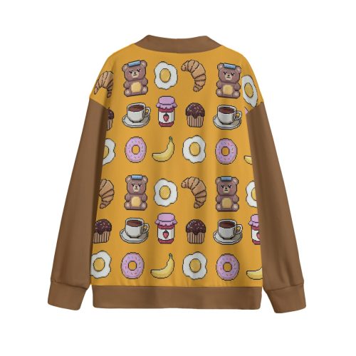 Pixel Art Breakfast Cardigan: Kawaii Kidcore Fashion — Ohime Mall