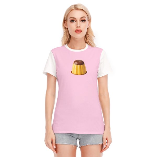 Kawaii Flan Pudding T-Shirt - Pastel Yume Kei Fashion Y2K Heisei Retro Tee