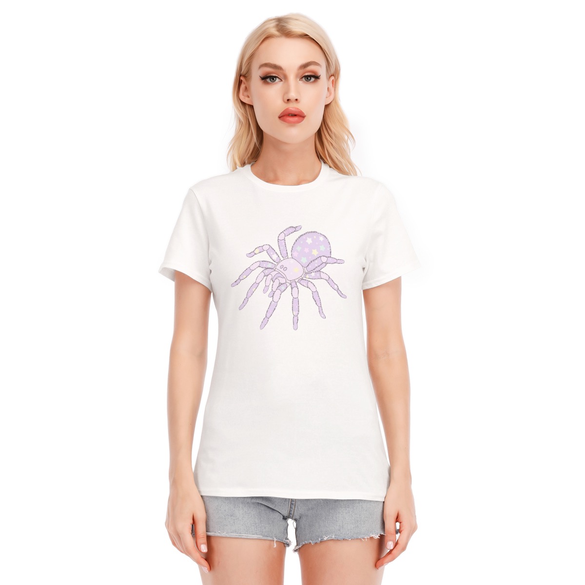 Pastel Spider T-Shirt Kawaii Creepy-Cute Graphic Tee - Image 3
