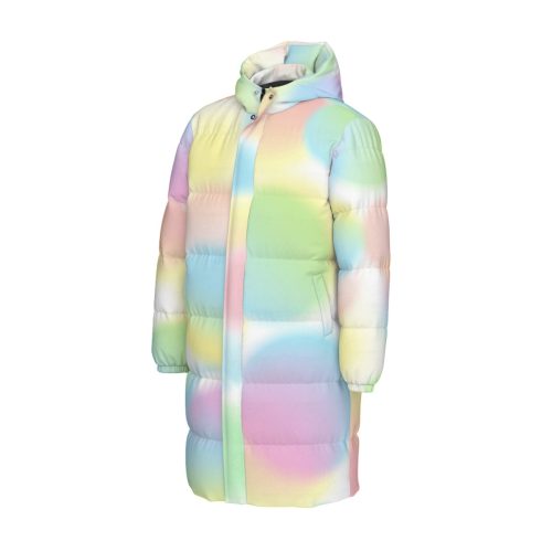 Water Color Pastel Winter Puffer Soft Rainbow Kidcore Winter Down Jacket — Ohime Mall