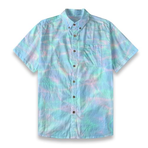 Frutiger Aero Water Ripple Button Up Shirt