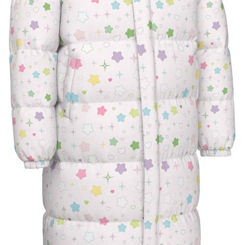 Pastel Star Puffy Coat: Yume Kawaii Winter Downjacket — Ohime Mall