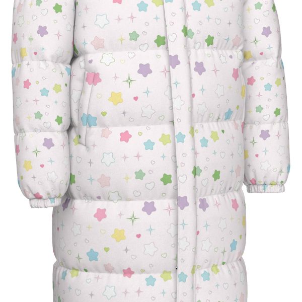 Pastel Star Puffy Coat: Yume Kawaii Winter Downjacket — Ohime Mall