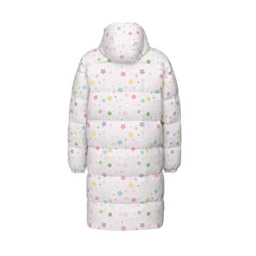 Pastel Star Puffy Coat: Yume Kawaii Winter Downjacket — Ohime Mall