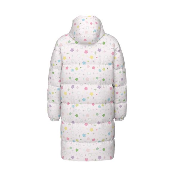Pastel Star Puffy Coat: Yume Kawaii Winter Downjacket — Ohime Mall