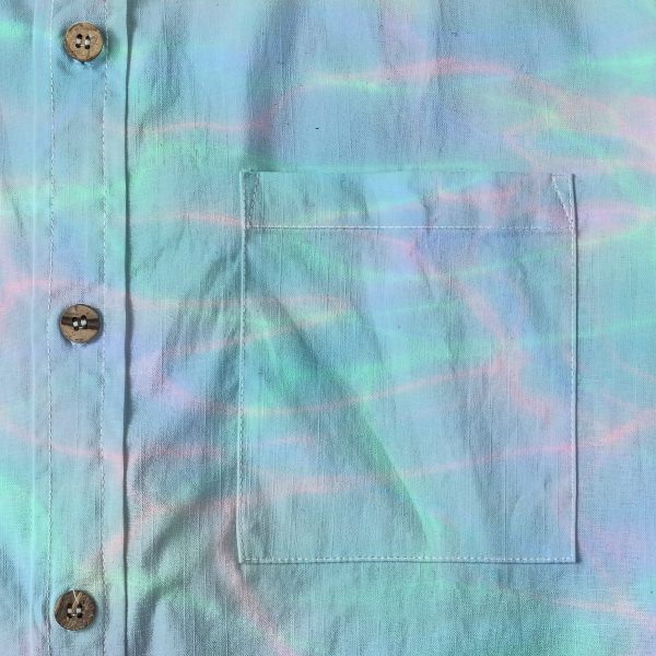 Frutiger Aero Water Ripple Button Up Shirt — Ohime Mall