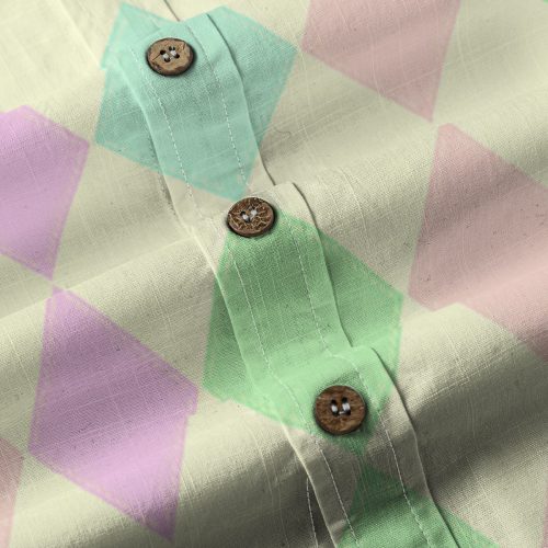 Clowncore Pastel Argyle Button Up Shirt — Ohime Mall