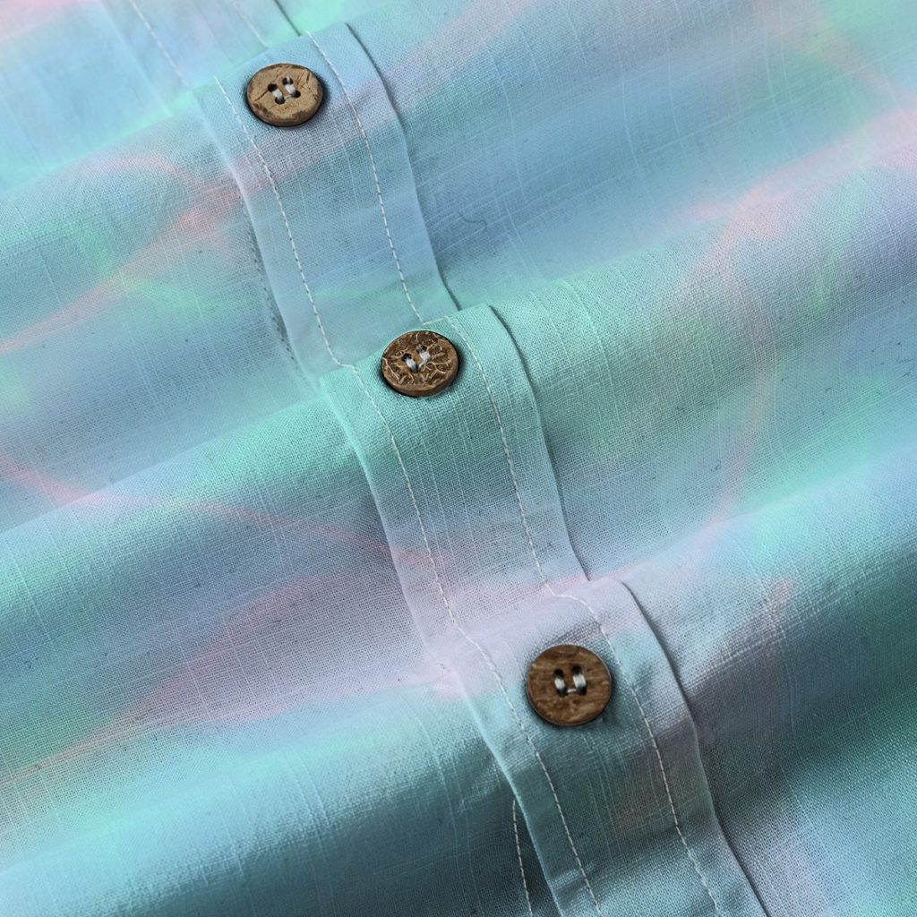 Frutiger Aero Water Ripple Button Up Shirt — Ohime Mall