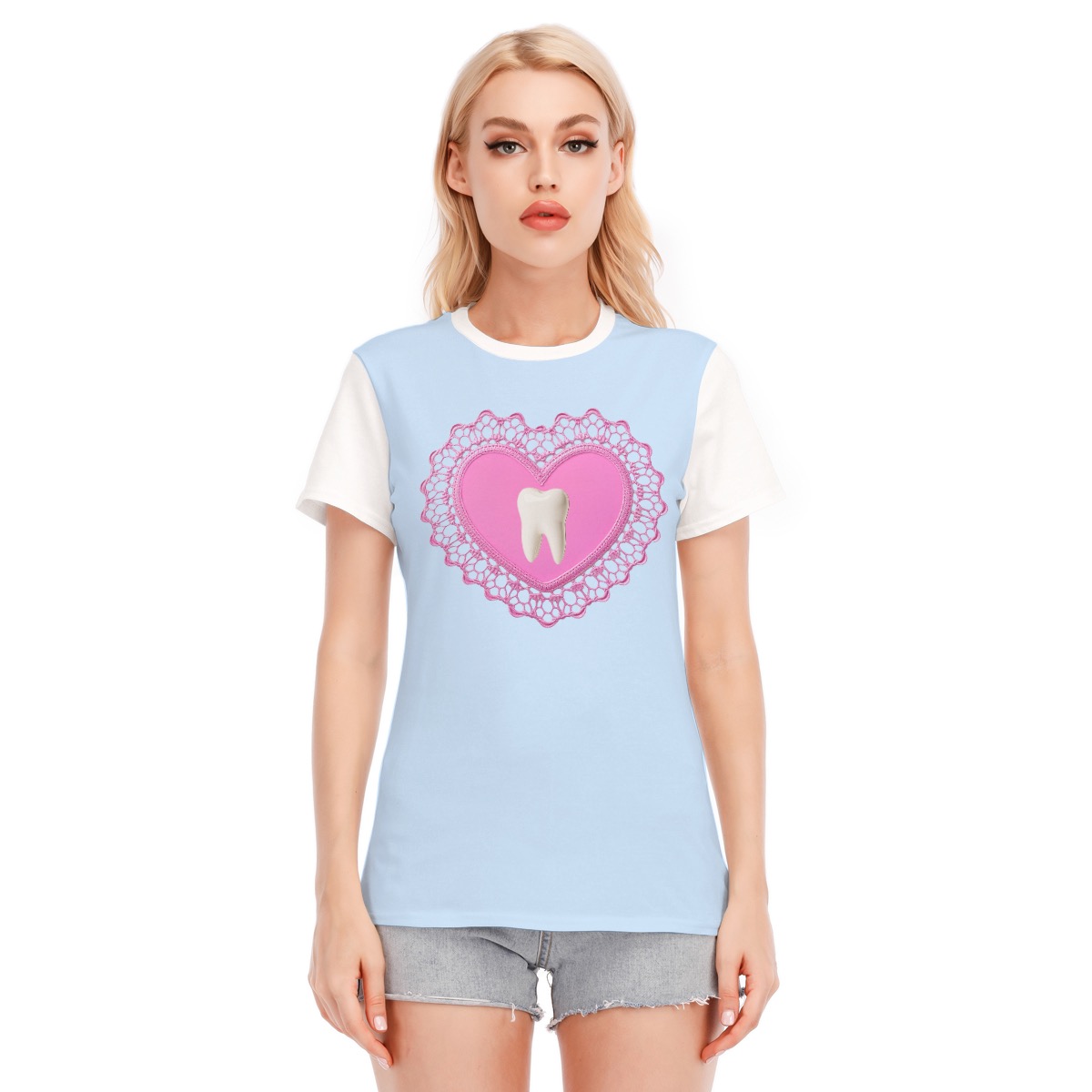 Tooth Shirt Yami Kawaii Fashion Pastel Goth Tee Fairy Key Y2K Aesthetic T-Shirt - Image 3