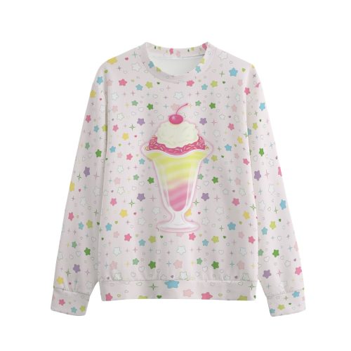 Pastel Parfait Kidcore Cotton Sweatshirt — Ohime Mall