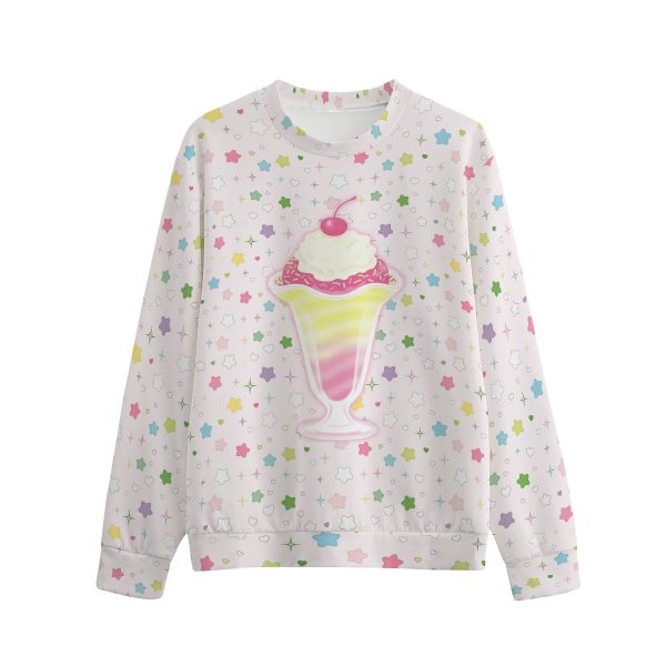 Pastel Parfait Kidcore Cotton Sweatshirt — Ohime Mall