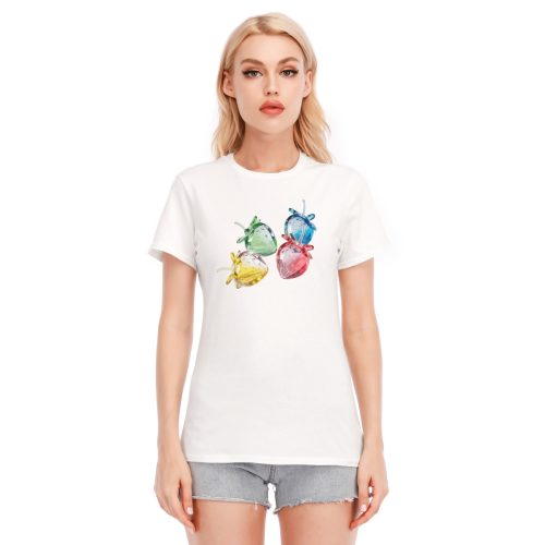 Frutiger Aero T-Shirt: Glass Strawberry Y2K Tee - Image 2
