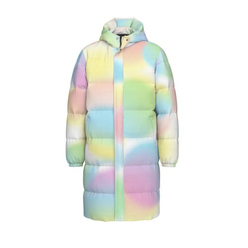 Water Color Pastel Winter Puffer Soft Rainbow Kidcore Winter Down Jacket — Ohime Mall