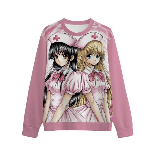 Anime Nurse Sweatshirt: Pastel Pink Yami Kawaii Aesthetic
