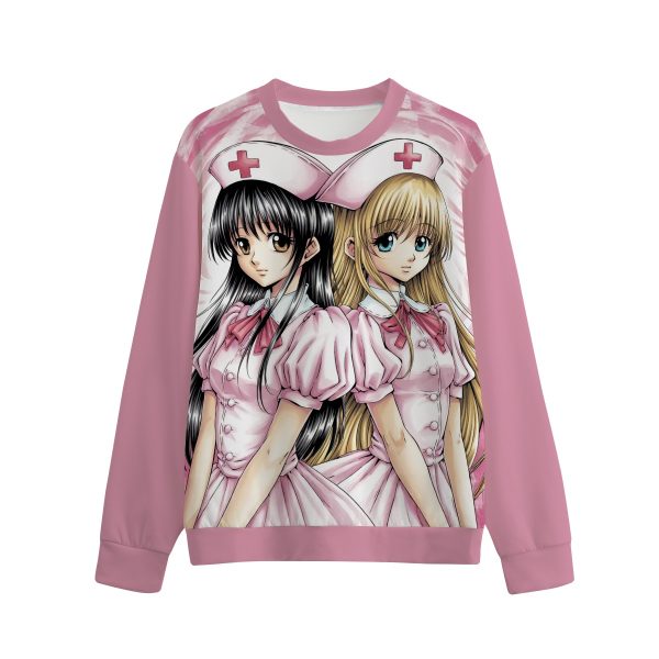 Anime Nurse Sweatshirt: Pastel Pink Yami Kawaii Aesthetic — Ohime Mall