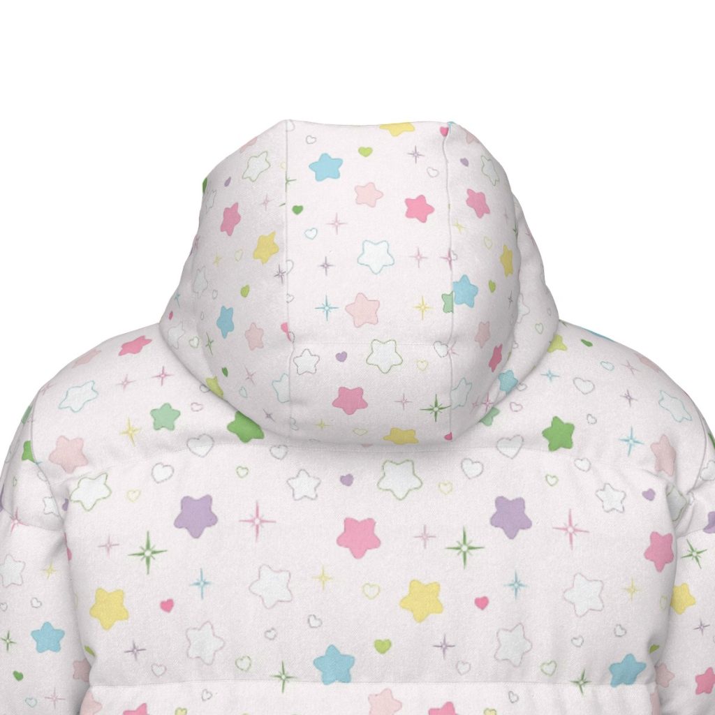 Pastel Star Puffy Coat: Yume Kawaii Winter Downjacket — Ohime Mall