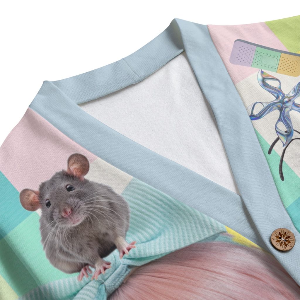 Juminocore Y2K Surreal Collage Cardigan — Ohime Mall