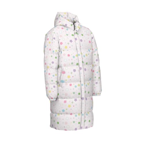 Pastel Star Puffy Coat: Yume Kawaii Winter Downjacket — Ohime Mall