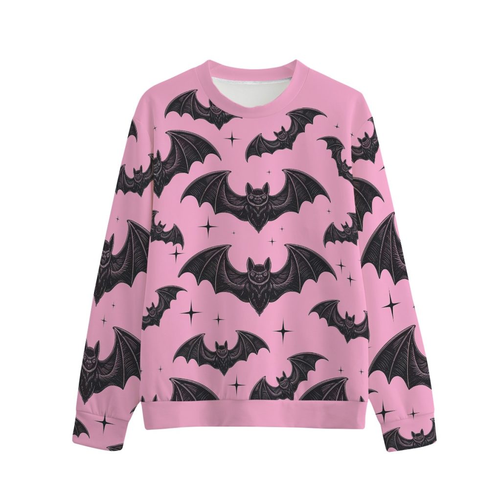 Pink Bat Emo Gothic Sweatshirt — Ohime Mall