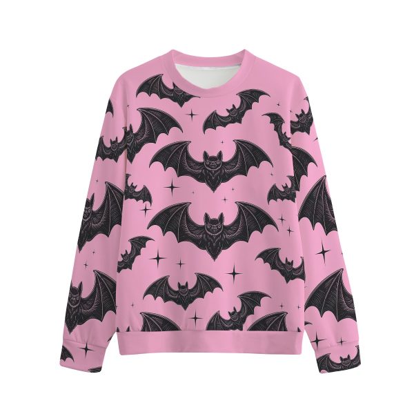Pink Bat Emo Gothic Sweatshirt — Ohime Mall