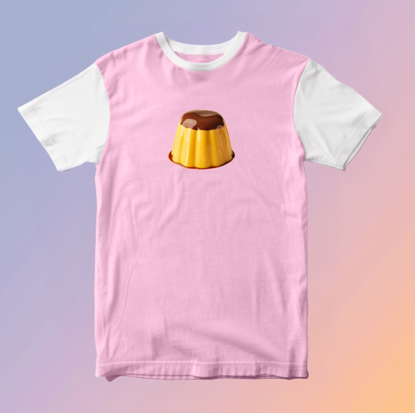 Kawaii Flan Pudding T-Shirt – Pastel Yume Kei Fashion Y2K Heisei Retro Tee — Ohime Mall