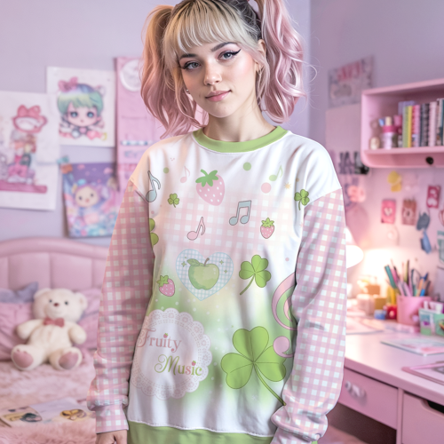 Fruity Music Cotton Sweatshirt