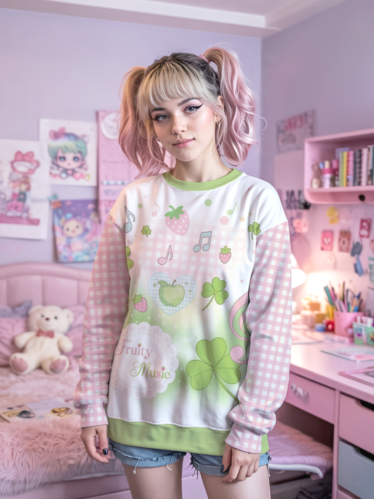Fruity Music Cotton Sweatshirt — Ohime Mall