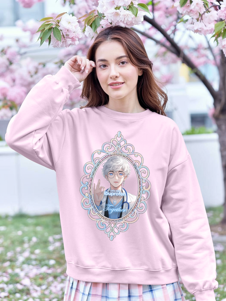 “Let’s Take Ibuprofen Together” Meme Sweatshirt — Ohime Mall