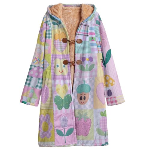 Cottage Core Jacket Mori Kei Coat Pastel Kidcore Parka
