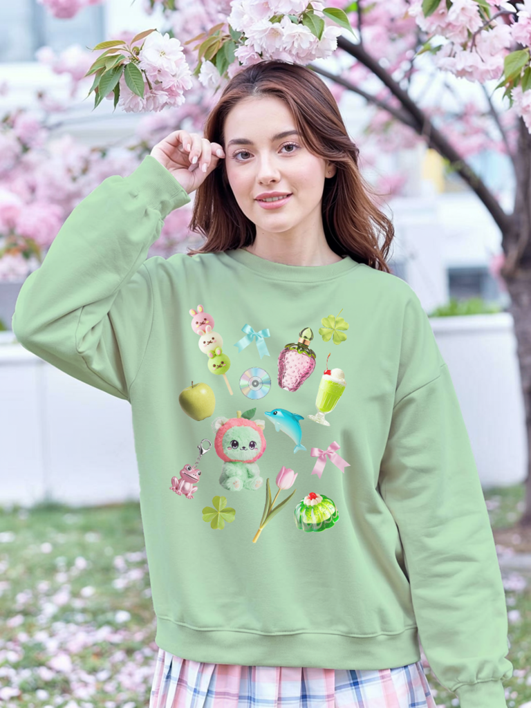 Kawaii Trinket Sweatshirt: Juminocore Yume Kawaii Fashion Pullover — Ohime Mall