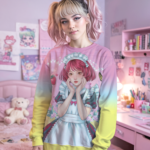 Yume Kawaii Maid Girl Sweatshirt