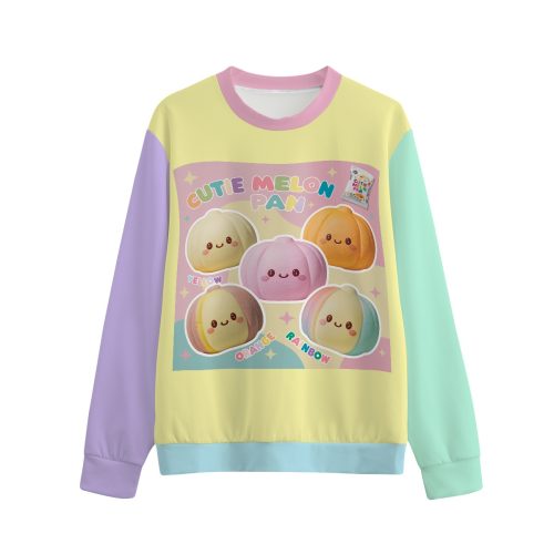 Pastel Pan Bun Sweatshirt: Kidcore Kawaii Fashion — Ohime Mall