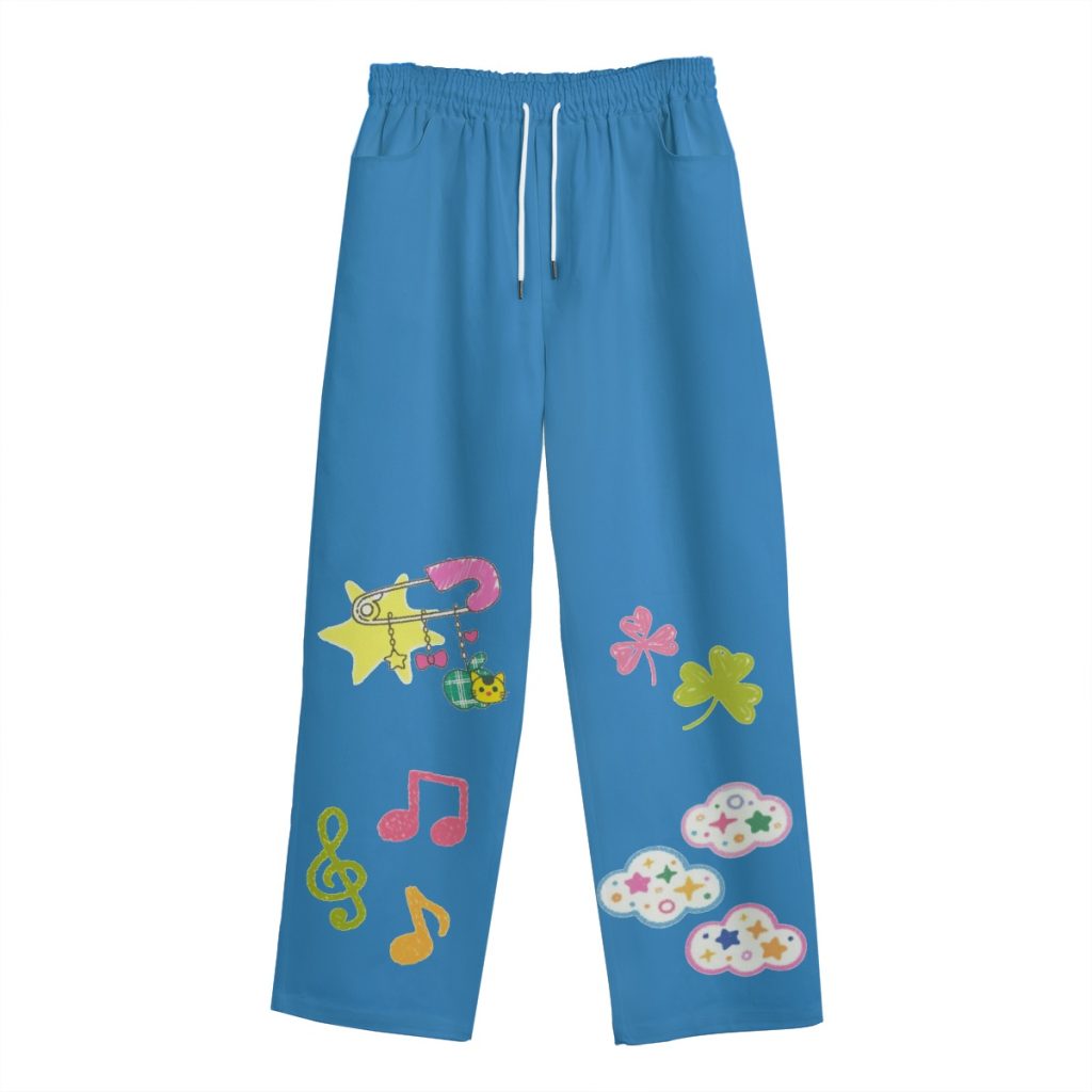 Kidcore Y2K Doodle Spring Cotton Pants — Ohime Mall