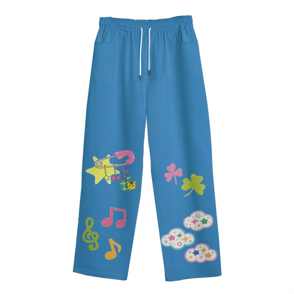 Kidcore Y2K Doodle Spring Cotton Pants — Ohime Mall