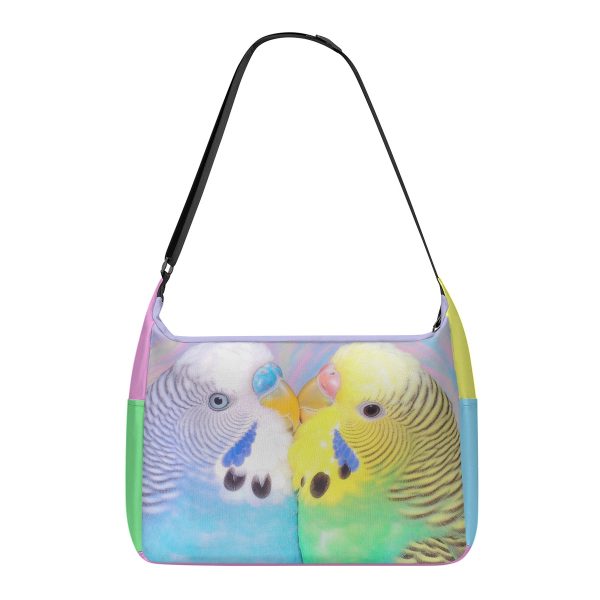 Kawaii Pastel Cute Budgie Y2K Messenger Bag — Ohime Mall