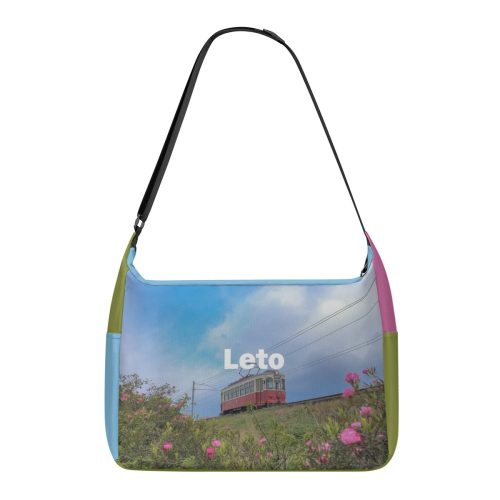 Nostalgic Lo-Fi Summer Day Tram Y2K Messenger Bag