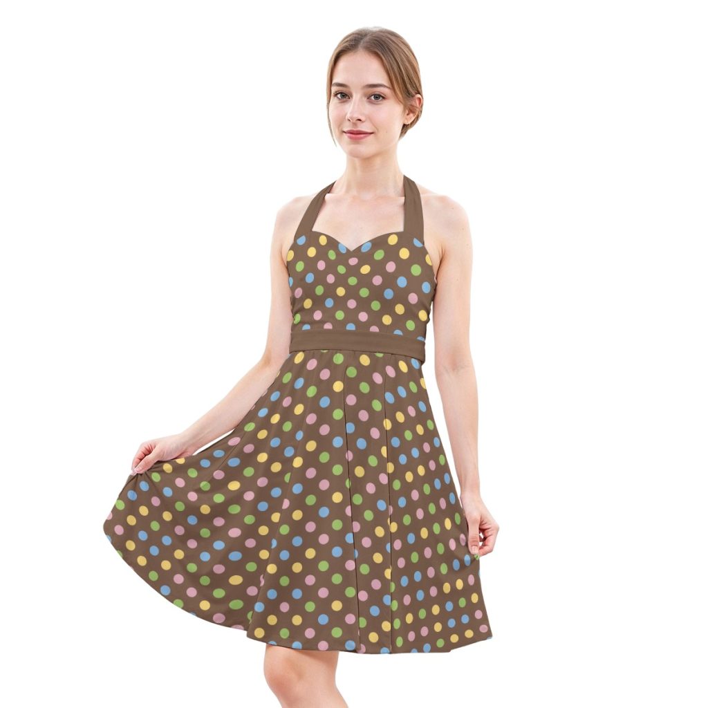 Polka Dot Nostalgic Retro Style Dress — Ohime Mall