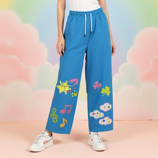 Kidcore Y2K Doodle Spring Cotton Pants — Ohime Mall