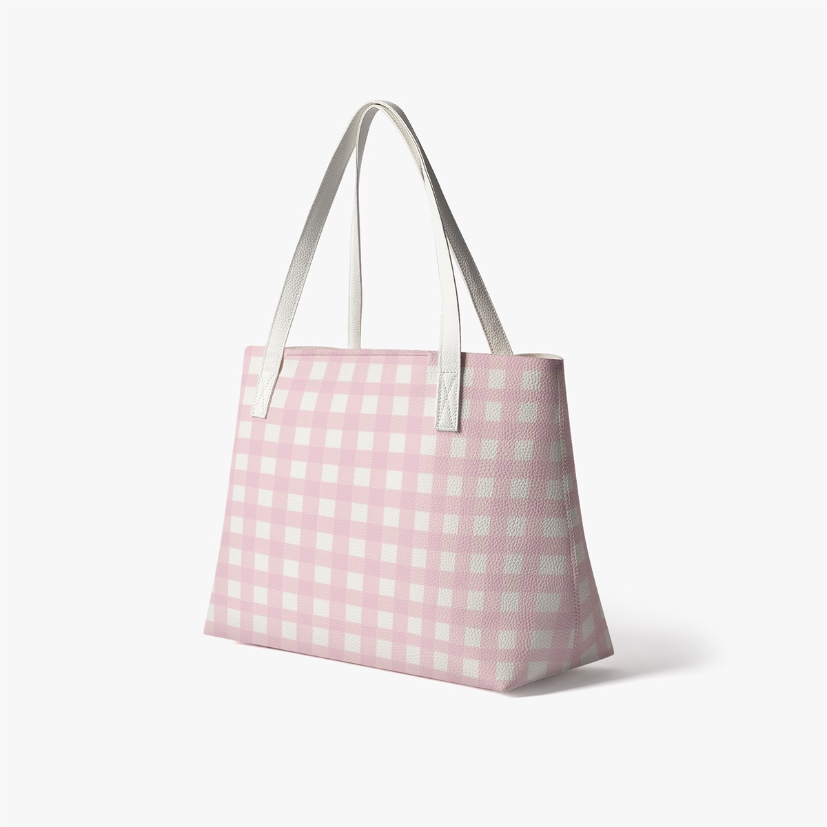 Coquette Pink Gingham Pastel Core Tote Bag - Image 4