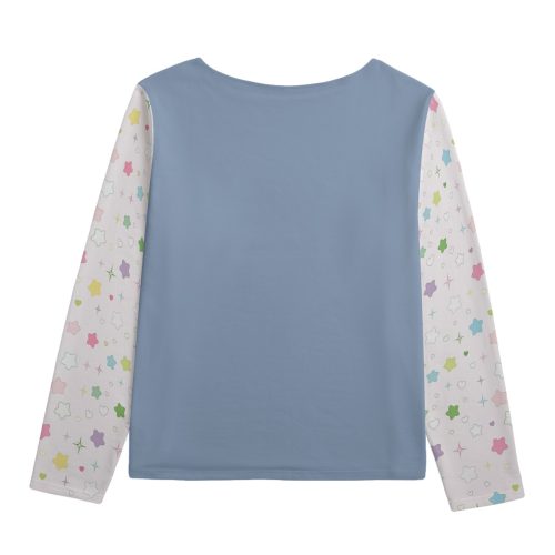 Heisei Retro Pastel Core Soft Girl Collage Sweatshirt — Ohime Mall