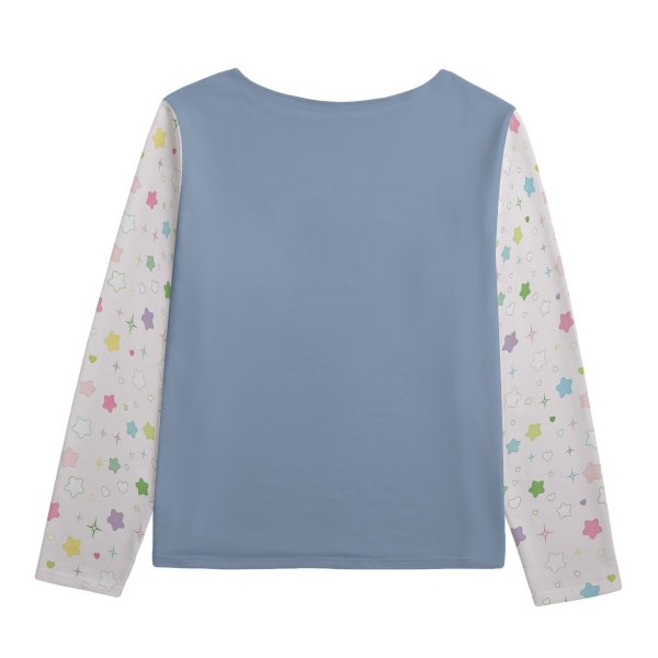 Heisei Retro Pastel Core Soft Girl Collage Sweatshirt — Ohime Mall